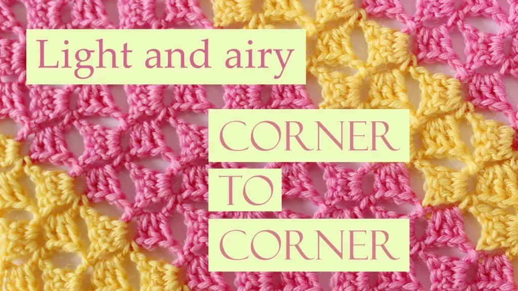 corner to corner C2C pixel crochet tutorial