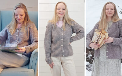 Crochet a basic cardigan in any size