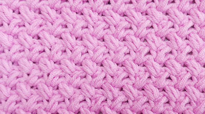 Close-up of mini bead stitch. Tutorial for crocheting mini bead stitch, where to use it. Written instructions and video.