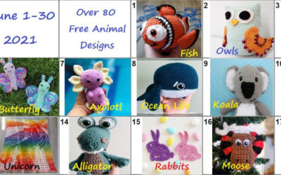 Zoo animals crochet pattern blog hop 2021