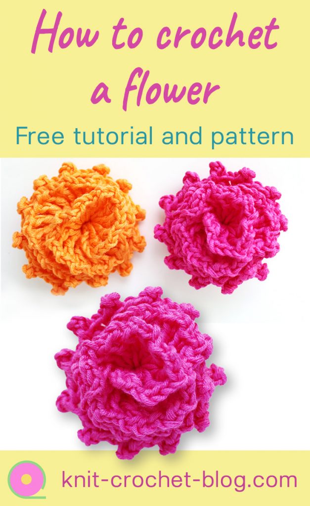 Crochet flower pattern, chart and video - Knit & Crochet Blog