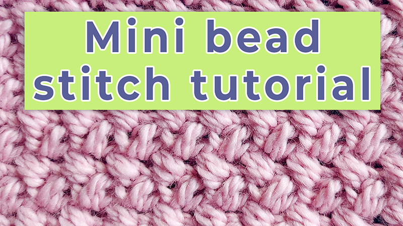 Video thumbnail for tutorial of mini bead stitch