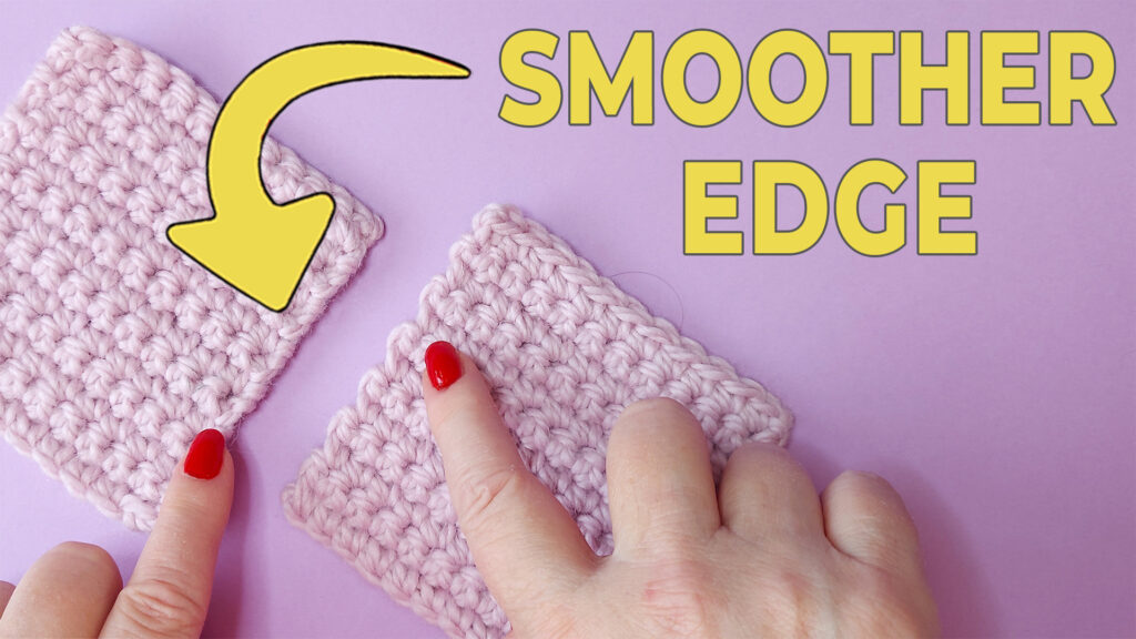 Tutorial for getting a smoother edge in single crochet